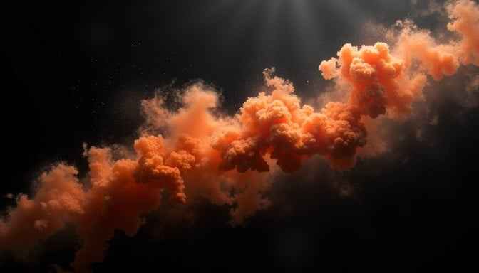 Fiery Orange Clouds
