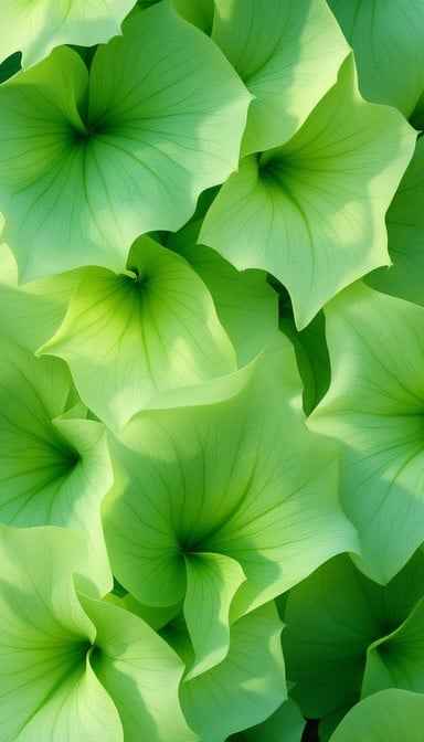 Flowing Green Leaves
