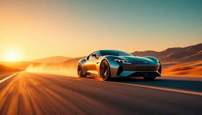 Speedy sunset drive