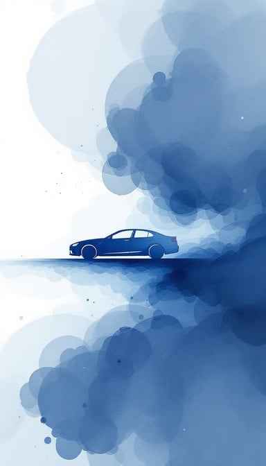 Dissolving Blue Car Dissolving Blue Car