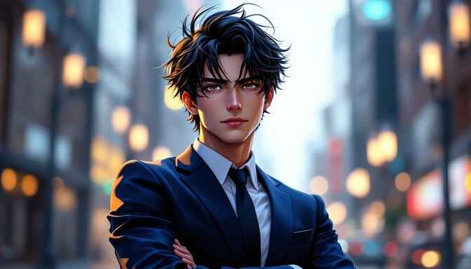 Confident Anime Executive