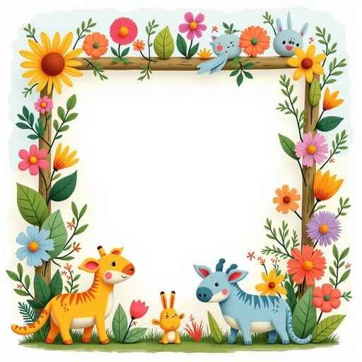 Whimsical Creature Border Whimsical Creature Border