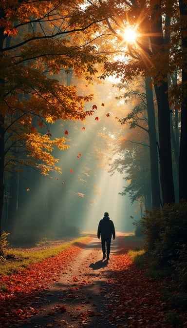 Autumn forest journey