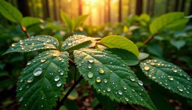Dewdrop Forest Sunrise