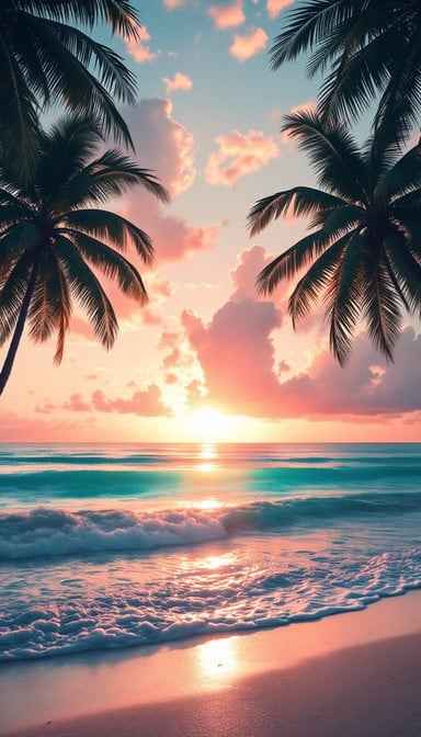 Tropical Paradise Sunset