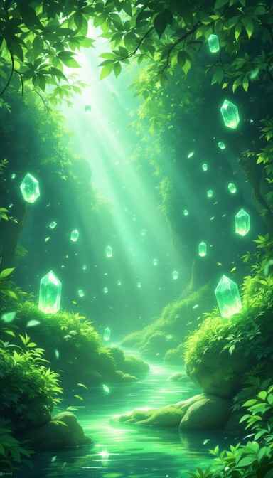 Enchanted Crystal Forest