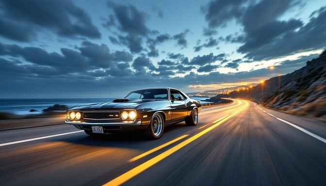 Muscle Car Sunset Muscle Car Sunset