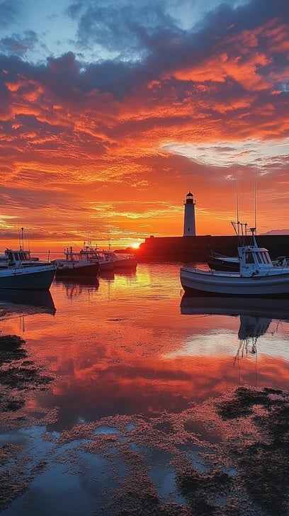 Sunset Harbor Glow