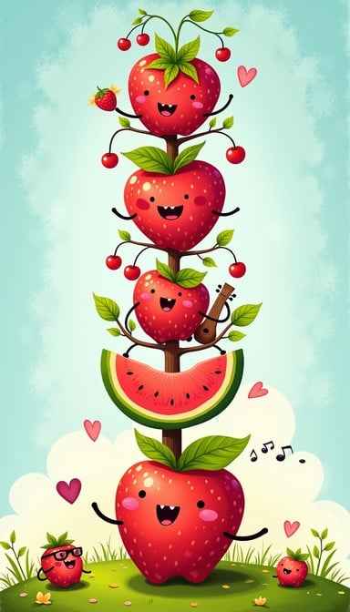Happy Fruit Stack Happy Fruit Stack