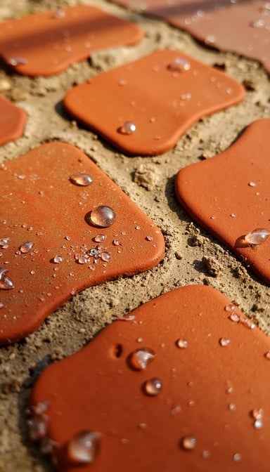 Droplets on Clay Droplets on Clay