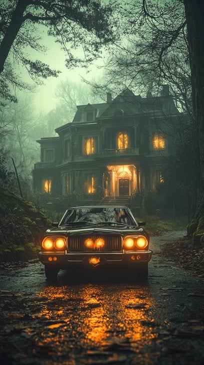 Mysterious Foggy Estate