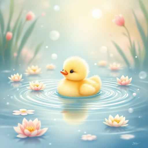 Magical Floating Duckling