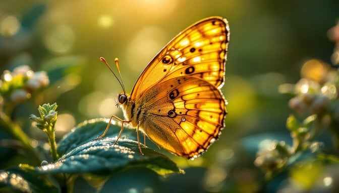 Golden Butterfly Morning Golden Butterfly Morning