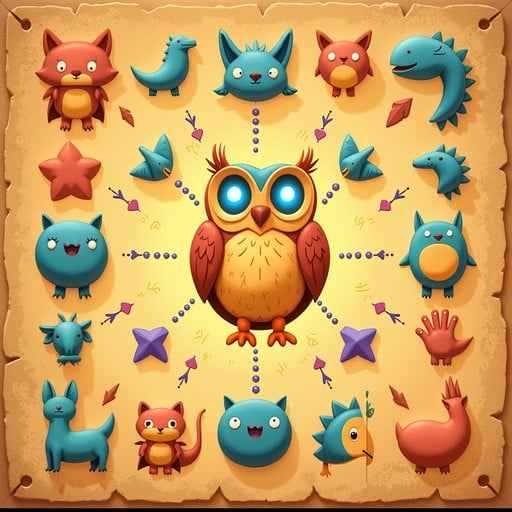 Magical Owl Hieroglyphs Magical Owl Hieroglyphs