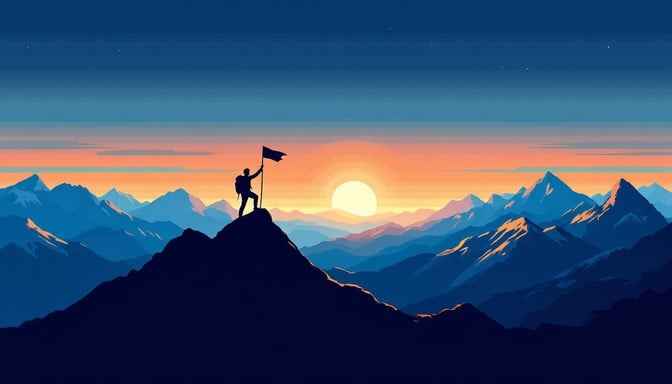 Summit At Sunset