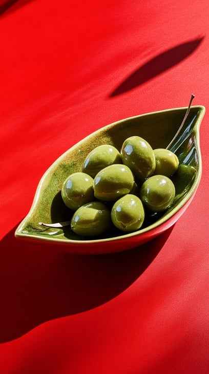 Green olives served
