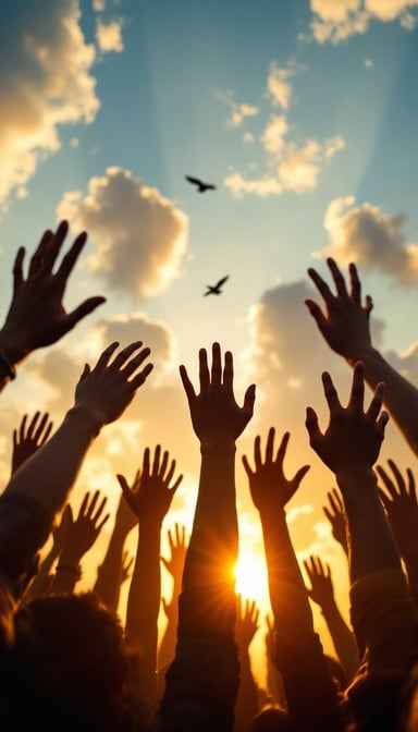 Hands Reaching Skyward