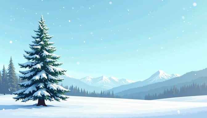 Serene Snowy Pine Serene Snowy Pine