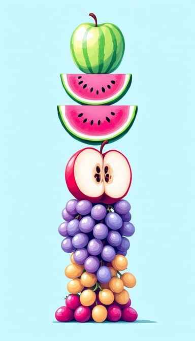 Stacked Fruit Tower