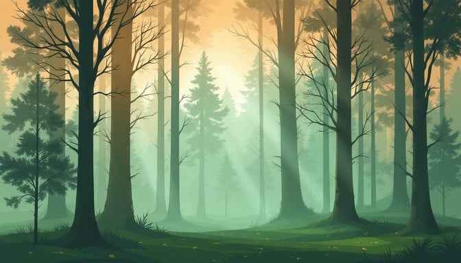 Misty Forest Light