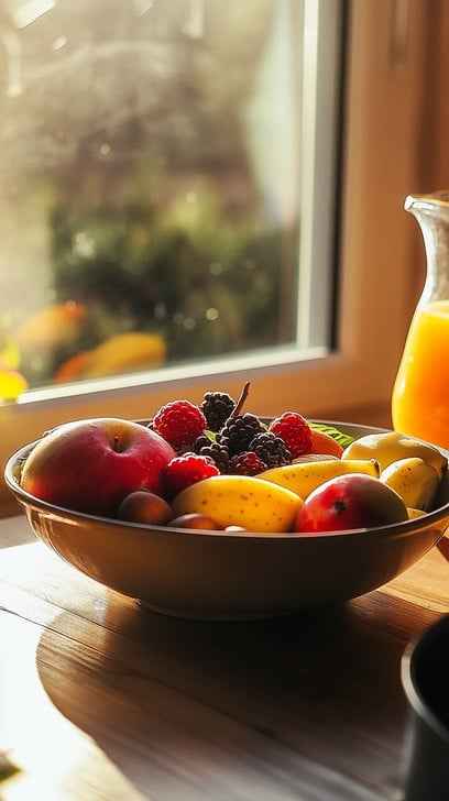 Sunlit Fruit Bowl