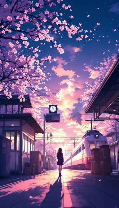 Sakura Station Sunset