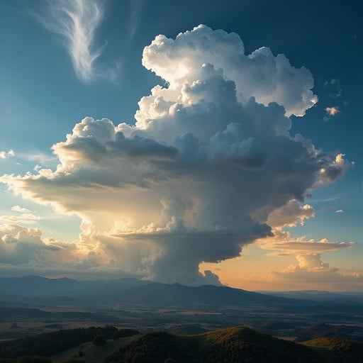 Thunderhead At Sunset