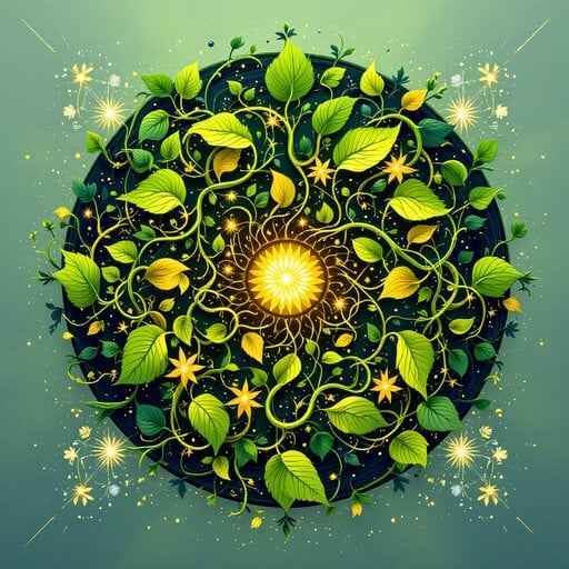Glowing Nature Mandala Glowing Nature Mandala