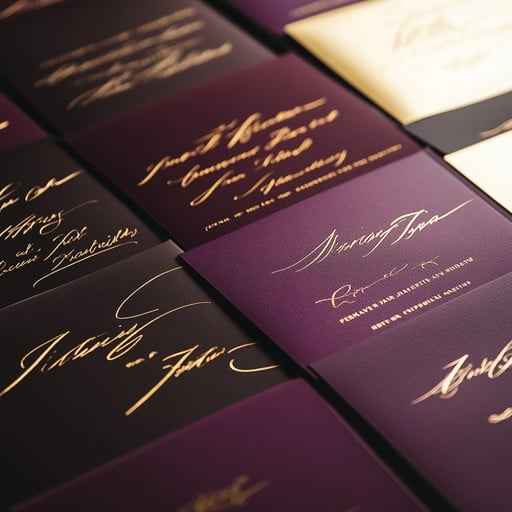 Elegant Signature Display Elegant Signature Display