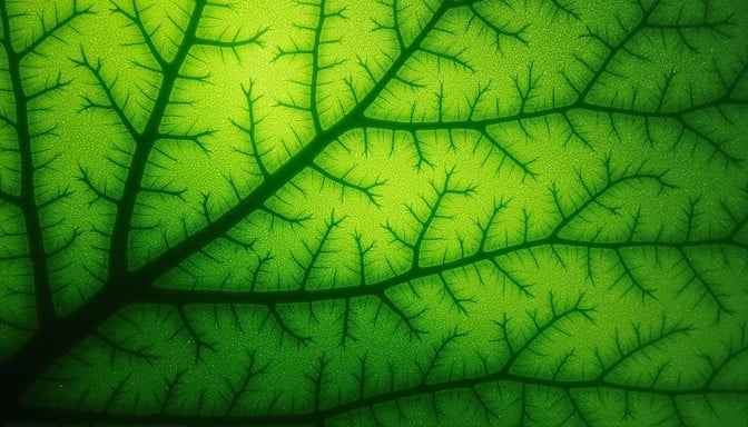Illuminated Leaf Veins