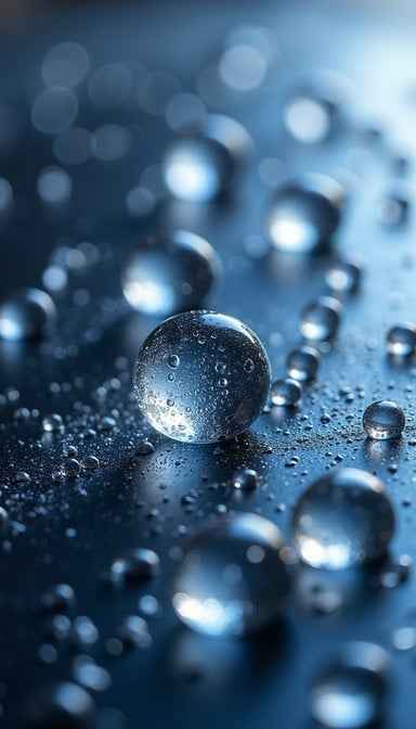 Glistening Water Spheres