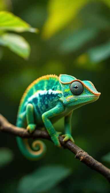 Elegant Chameleon Portrait