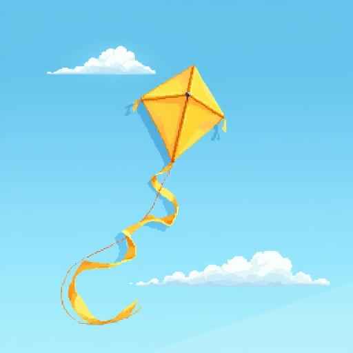 Soaring Yellow Kite Soaring Yellow Kite