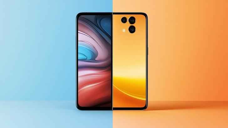 Modern smartphone display Modern smartphone display