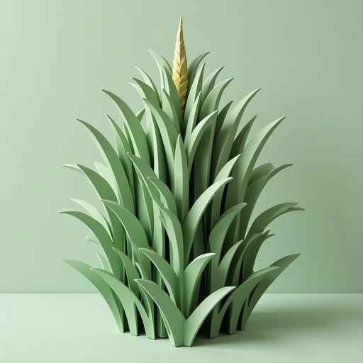 Minimalist Sage Spires