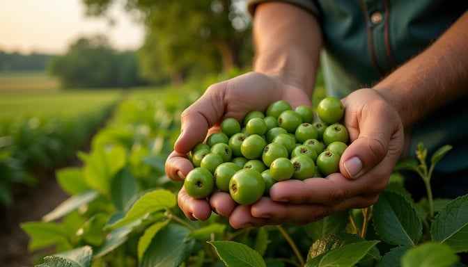 Fresh Gooseberry Harvest