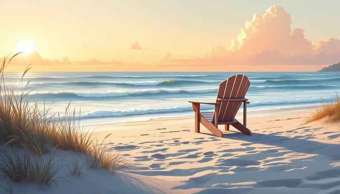 Peaceful Beach Sunset