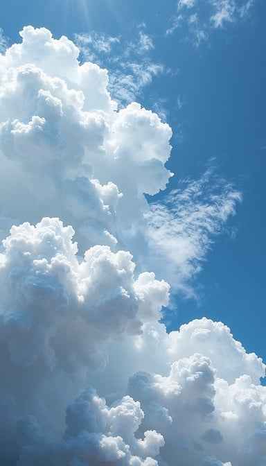 Majestic cloud formations