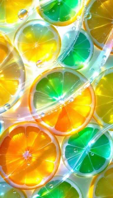 Translucent Fruit Kaleidoscope Translucent Fruit Kaleidoscope