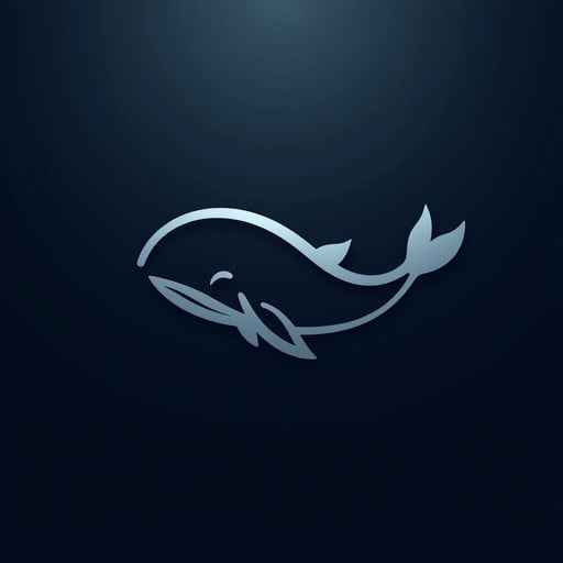 Luminous Whale Silhouette