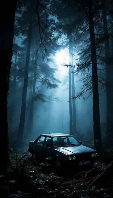 Moonlit Forest Car