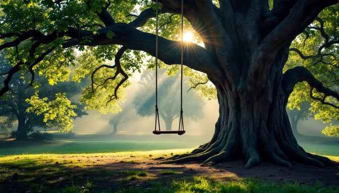 Nostalgic Tree Swing
