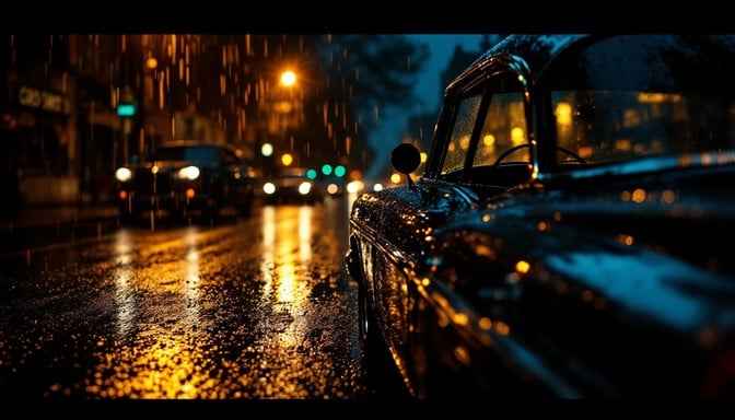 Rainy Vintage Night