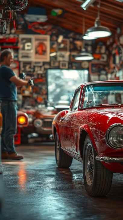 Vintage Car Garage
