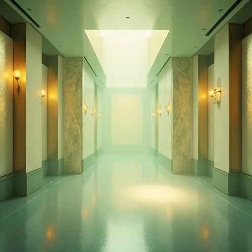 Elegant Green Corridor