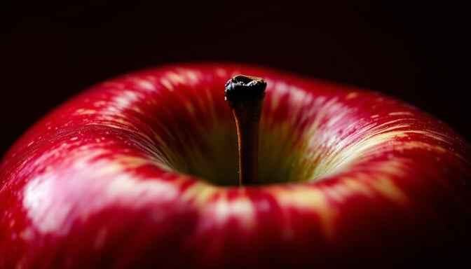 Crimson Apple Close-up