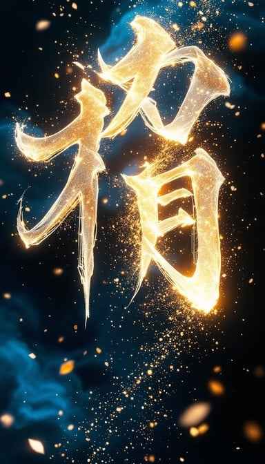 Glowing Mystical Kanji Glowing Mystical Kanji