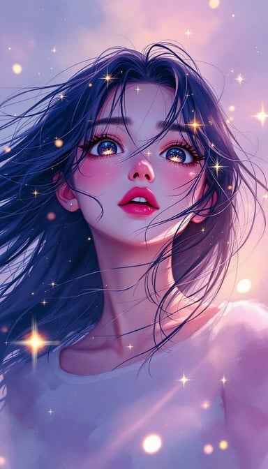 Dreamy Anime Portrait