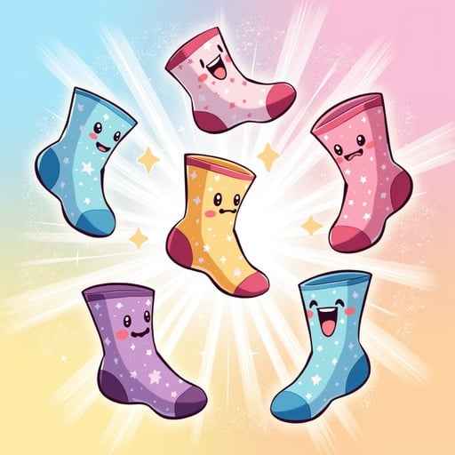 Dancing Kawaii Socks Dancing Kawaii Socks