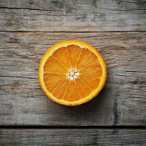 Sliced orange piece